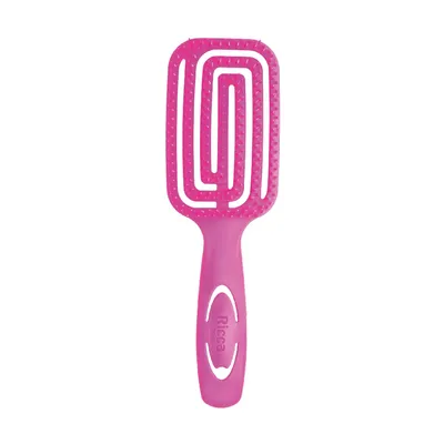 Escova de Cabelo Ricca Flex Wet & Dry Rosa